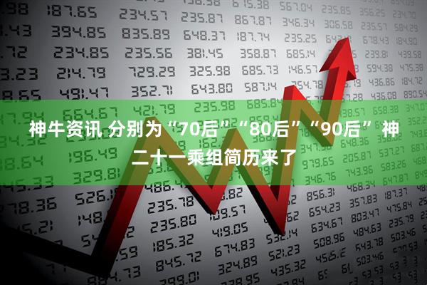 神牛资讯 分别为“70后”“80后”“90后” 神二十一乘组简历来了